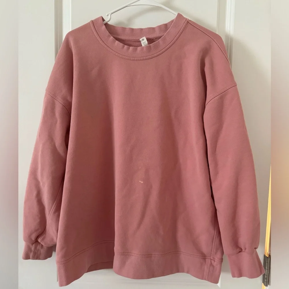 lululemon oversized crew neck cotton sweater 💕🌸